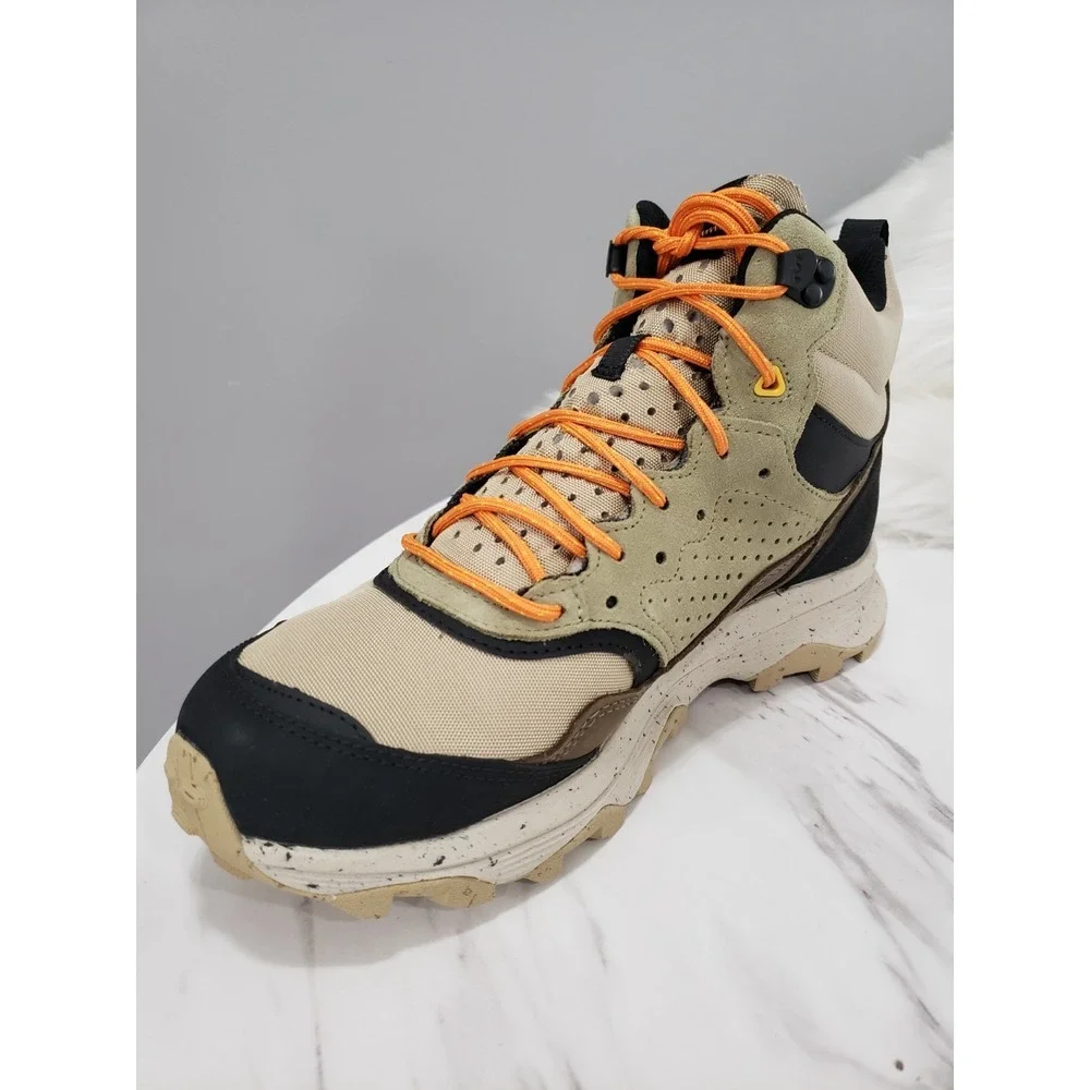 NEW 9.5 Merrell Men's Speed Solo Mid Clay/Olive Waterproof Hiking Boots J004535